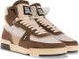 Off the Pitch Basketta Hi Glass Sneakers Tabacco Bianco - Thumbnail 6