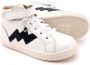 Old Soles kinderschoen hoge sneakers bolted wit navy - Thumbnail 4
