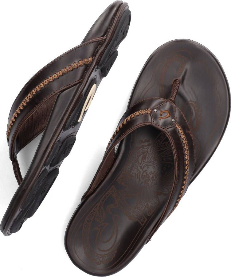 Olukai Bruin Tinten Mea Ola Slippers Heren Bruin