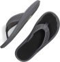 Olukai Ulele Slipper Heren leren slippers Dark Shadow Black - Thumbnail 14