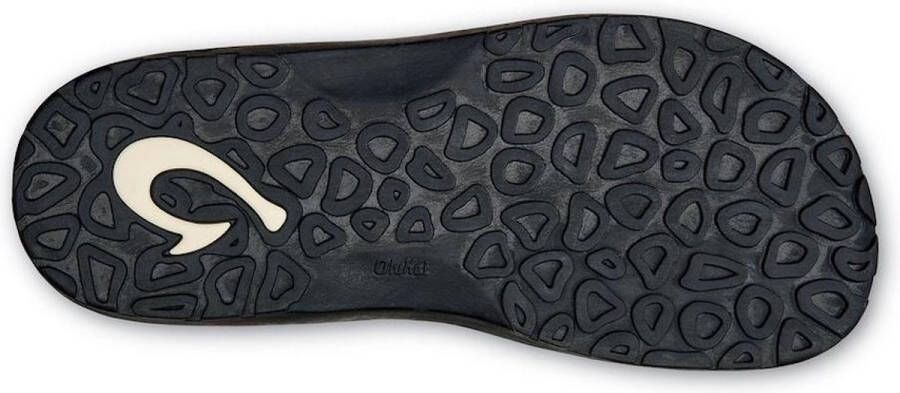 Olukai Ohana Heren leren slippers Black Dark Shadow - Foto 3