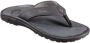 Olukai Ohana Heren leren slippers Black Dark Shadow - Thumbnail 5