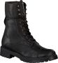 Omoda 3259k106 Veterboots Laarzen Met Veters Dames Zwart - Thumbnail 7