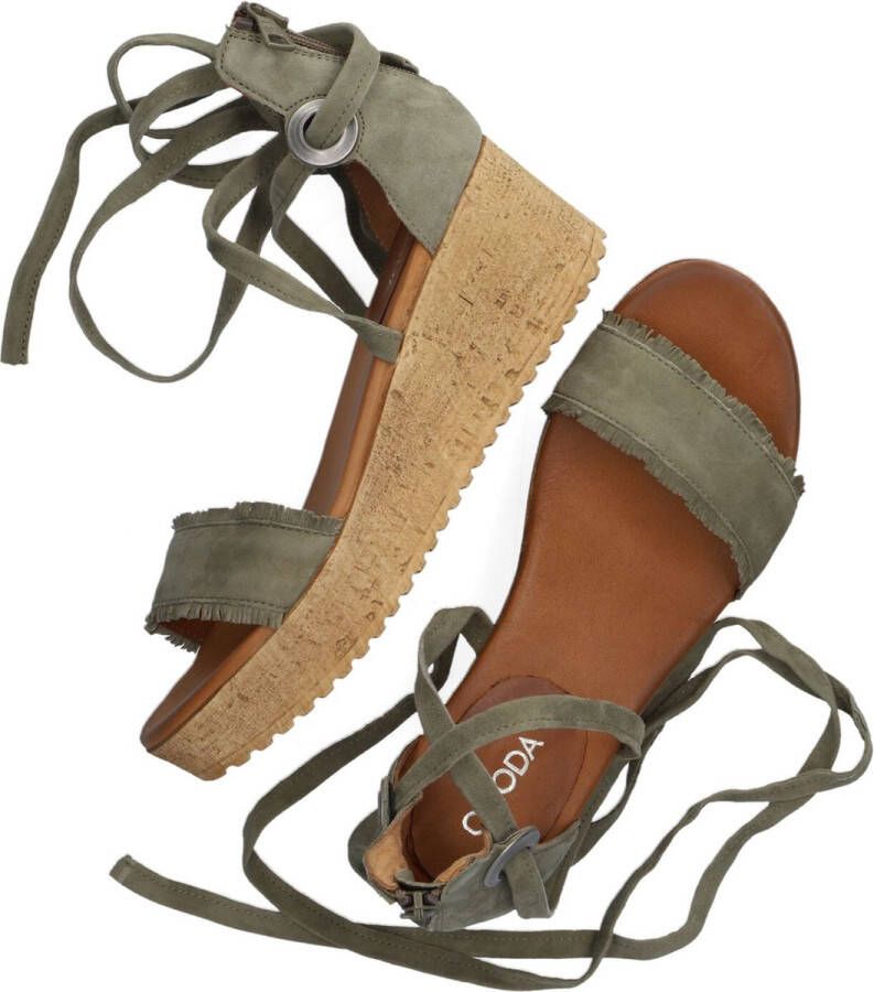 Omoda 722007 Sandalen Dames Groen