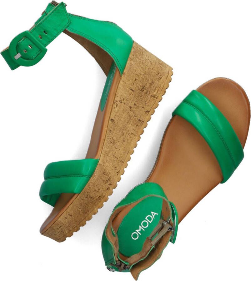 Omoda 722025 Sandalen Met Sleehak Dames Groen
