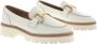 Chain Detail Bee Bold Loafers Instappers Dames Wit - Thumbnail 5