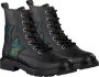 Omoda Om120780 Veterboots Laarzen Met Veters Meisjes Zwart - Thumbnail 3