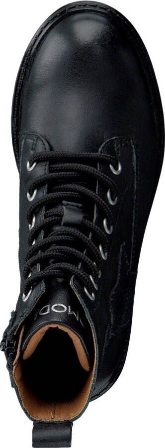 Omoda Om120780 Veterboots Laarzen Met Veters Meisjes Zwart