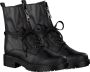 Omoda R10881 Veterboots Laarzen Met Veters Dames Zwart - Thumbnail 2