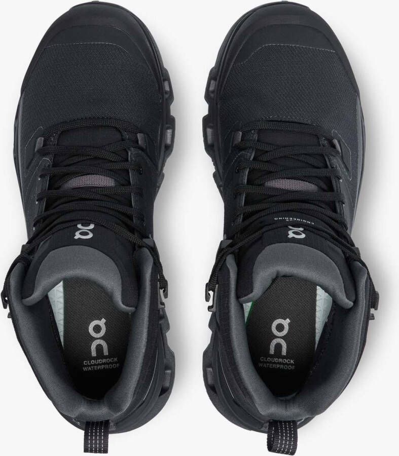 ON Running Cloudrock 2 Waterproof wandelsneakers dames zwart