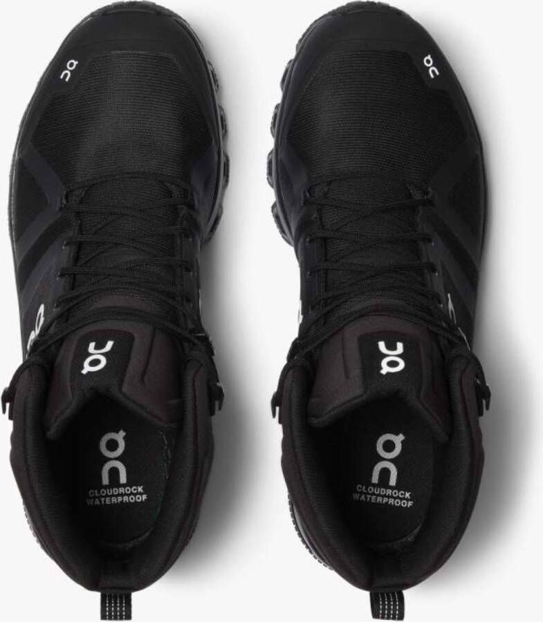 ON Running Cloudrock Waterproof wandelsneakers dames zwart