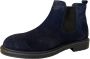 Online Express Chelsea Boots- Enkellaars- Heren schoenen- Mannen laarzen 540- Suède leer- Blauw - Thumbnail 2