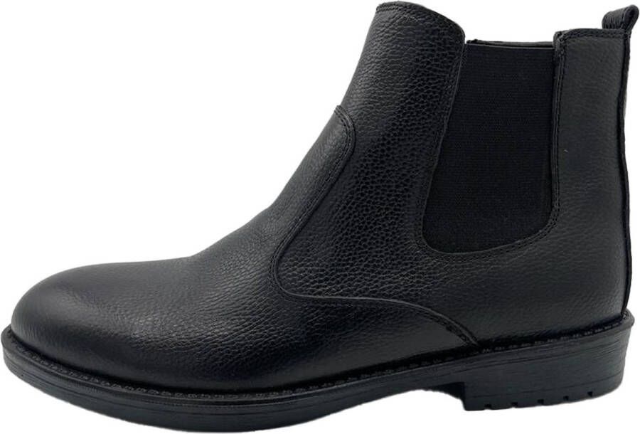 Online Express Chelsea Boots- Heren laarzen- Heren schoenen 1027- Leather- Zwart