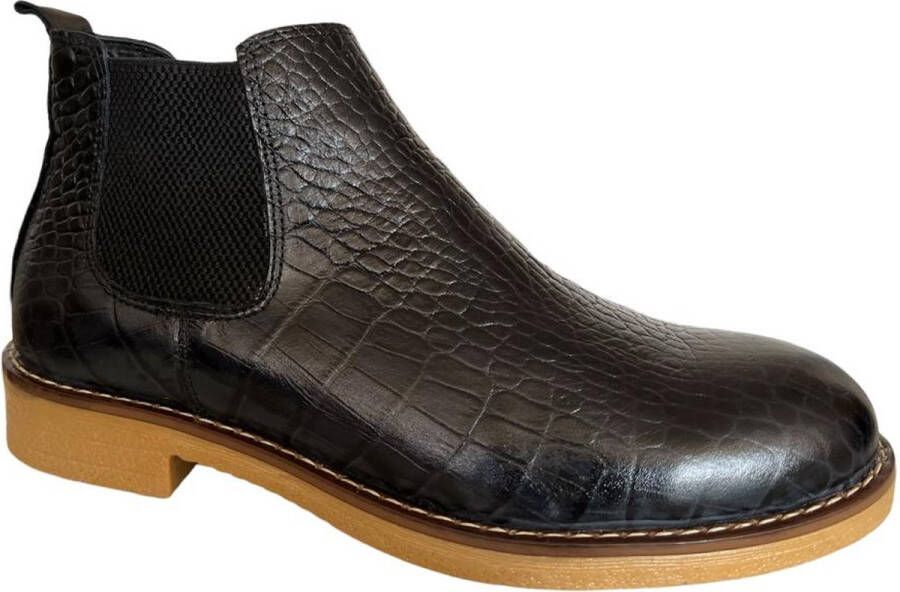 Online Express Leren schoenen- Heren Laarzen- Chelsea boots- Heren schoenen- Exclusief Stoere Mannen laarzen- Enkellaarsje 505- Leather- Bordeaux - Foto 3