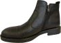 Online Express Herenschoenen- Chelsea Boots- Halfhoge leren Schoenen- Enkellaarzen 1001- Leather- Zwart - Thumbnail 3