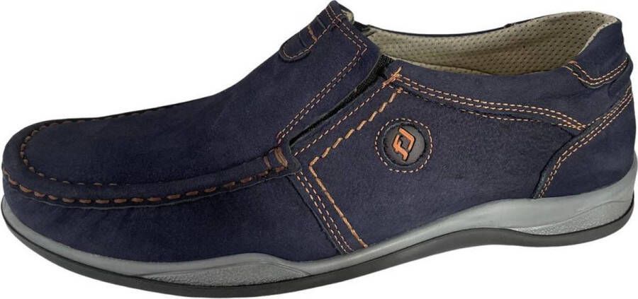 Online Express Schoenen Mannenschoenen Loafers Casual comfort heren instapper Hand made 220 Echt leer Blauw - Foto 2