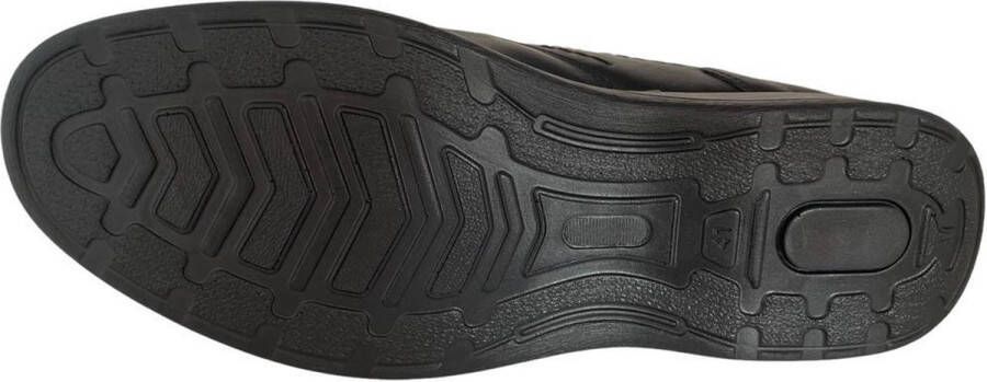 Online Express Nette instappr- Heren schoenen- Heren instapper- Comfort schoenen voor mannen 21360- Leather- Zwart - Foto 2