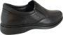 Online Express Nette instappr- Heren schoenen- Heren instapper- Comfort schoenen voor mannen 21360- Leather- Zwart - Thumbnail 3