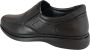 Online Express Nette instappr- Heren schoenen- Heren instapper- Comfort schoenen voor mannen 21360- Leather- Zwart - Thumbnail 4