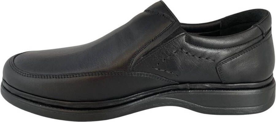 Online Express Nette instappr- Heren schoenen- Heren instapper- Comfort schoenen voor mannen 21360- Leather- Zwart - Foto 6