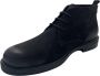 Online Express Schoenen Mannenschoenen Veterschoenen Speciaal afgewerkt premium antistof suèdeleer 1023 Zwart - Thumbnail 3