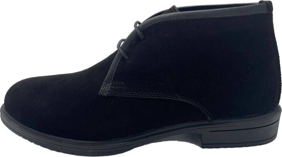 Online Express Schoenen Veterschoenen Desert boots Premium heren laarzen Suède leer 1024 Zwart - Foto 2