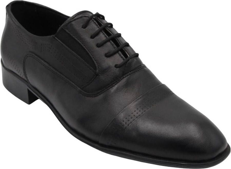 Online Express Veterschoenen Luxe schonen voor heren Prachtige klassieke schoenen met rijke uitstraling 1195 Echte leer Zwart - Foto 2