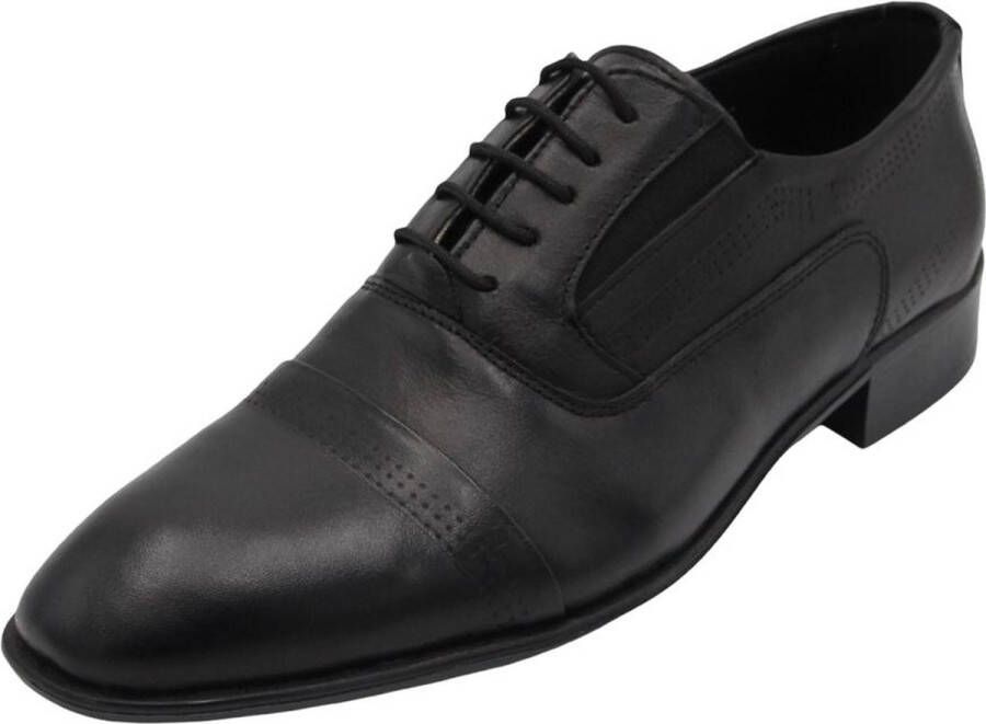 Online Express Veterschoenen Luxe schonen voor heren Prachtige klassieke schoenen met rijke uitstraling 1195 Echte leer Zwart - Foto 3