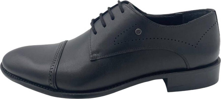 Online Express Veterschoenen Luxe schonen voor heren Prachtige klassieke schoenen met rijke uitstraling 1198 NL logo Echte leer Zwart - Foto 2