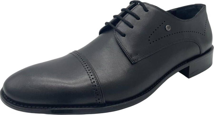 Online Express Veterschoenen Luxe schonen voor heren Prachtige klassieke schoenen met rijke uitstraling 1198 NL logo Echte leer Zwart - Foto 3