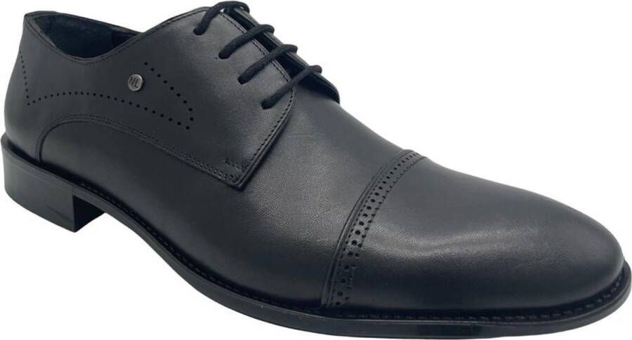 Online Express Veterschoenen Luxe schonen voor heren Prachtige klassieke schoenen met rijke uitstraling 1198 NL logo Echte leer Zwart - Foto 5