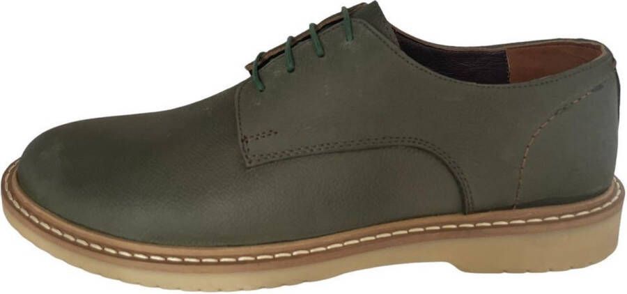 Online Express Schoenen Veterschoenen heren Mannenschoenen Premium nette schoenen Oliver wing 460 Echt leer Lichtgroen - Foto 2