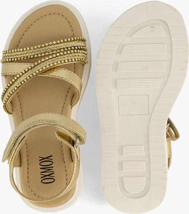 Oxmox Gouden platform sandaal