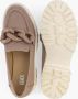 Oxmox chunky loafers met ketting taupe - Thumbnail 3