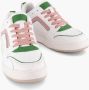 Oxmox Witte retro sneaker roze - Thumbnail 6