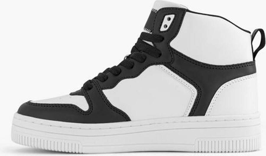 Oxmox Zwart witte hoge sneaker - Foto 2