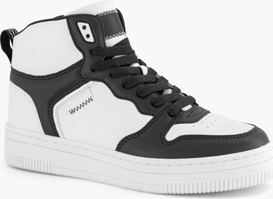 Oxmox Zwart witte hoge sneaker - Foto 5