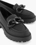 Oxmox Zwarte chunky loafer sierketting - Thumbnail 4