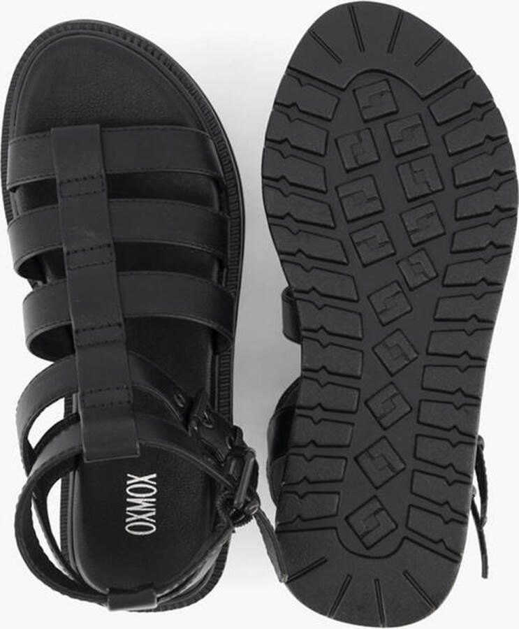 Oxmox Zwarte chunky sandaal gesp