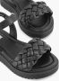 Oxmox Zwarte sandaal gevlochten - Thumbnail 8