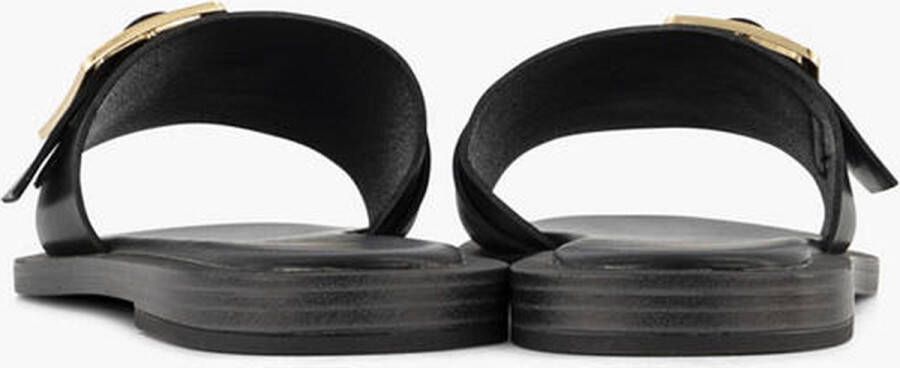 Oxmox slippers met siergesp zwart - Foto 7