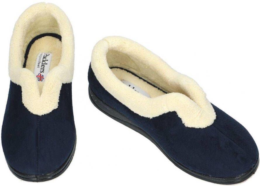 Padders -Dames blauw donker pantoffel gesloten