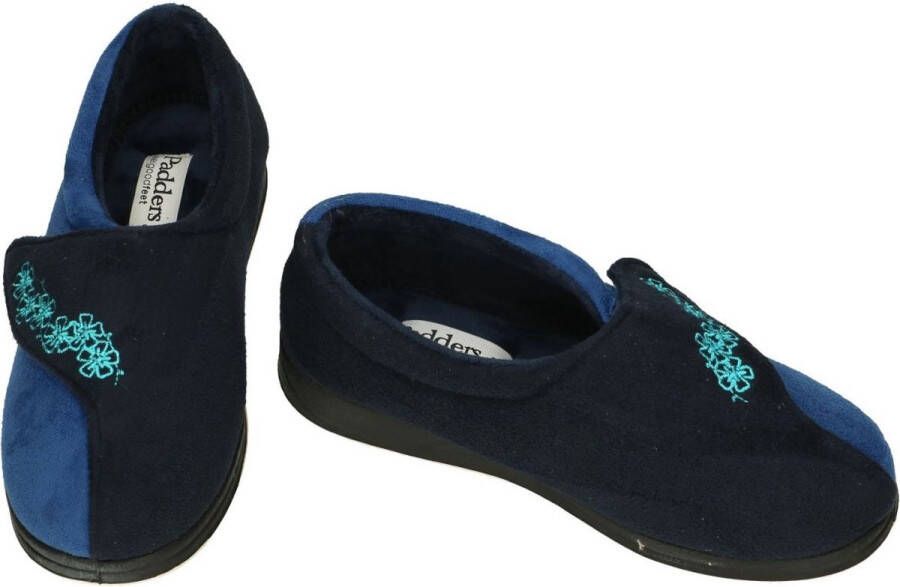 Padders -Dames blauw donker pantoffels