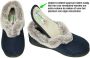 Padders -Dames blauw donker pantoffels - Thumbnail 3