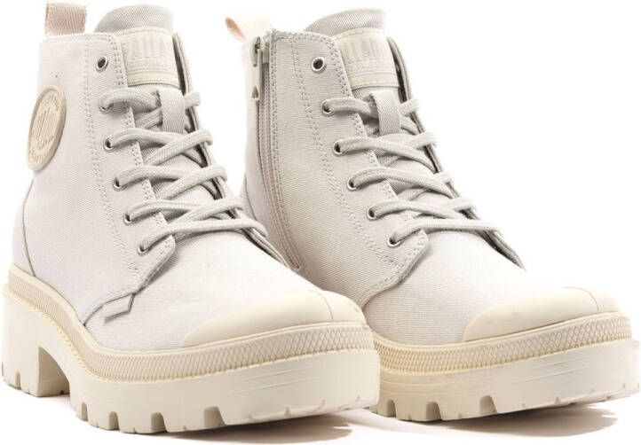 Palladium Dames schoenen 96907 Pallabase Twill Grijs - Foto 4