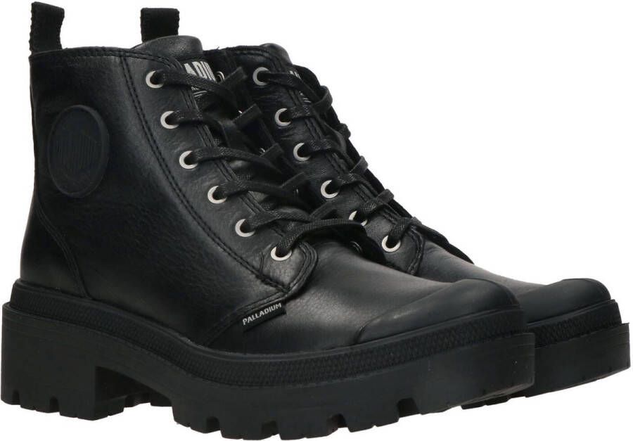 Palladium Pallabase Leather Veterboot Dames Zwart - Foto 3