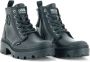 Palladium Pallabase Leather Veterboot Dames Zwart - Thumbnail 8