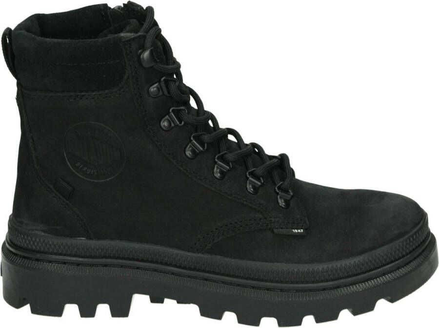 Palladium PALLATROOPER HKR VeterbootsHoge sneakersHoge sneakersDames veterschoenenHalf-hoge schoenenHeren sneakersHeren veterschoenVrije tijd half-hoog Zwart