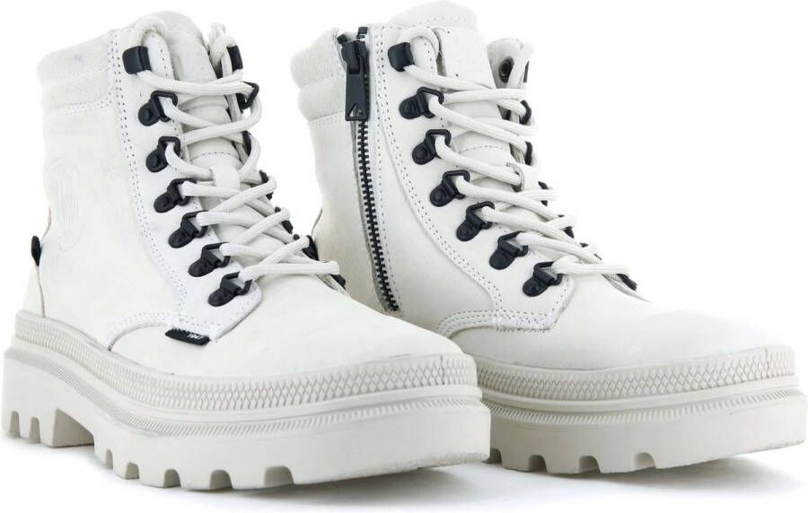 Palladium PALLATROOPER HKR Volwassenen VeterlaarzenHoge sneakersDames veterschoenenHalf-hoge schoenen Zwart