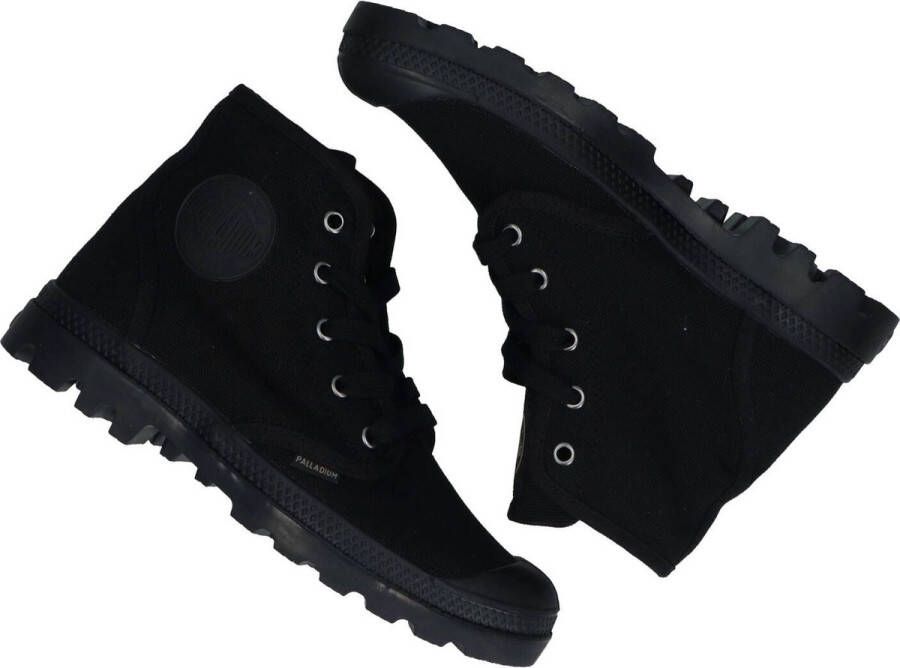 Palladium Pampa Hi Canvas Damesschoen Zwart
